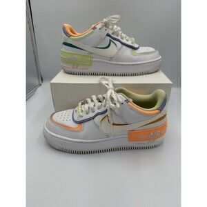Nike Air Force 1 Shadow ‘White Multi-Color’ DX3718-100 Women’s Size 8 Shoes